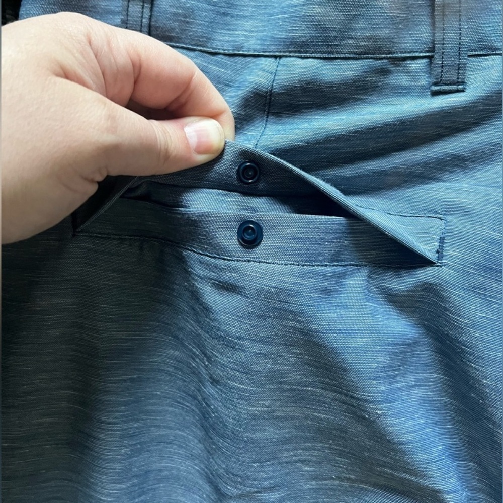 NWT LuluLinen Pleated Trouser Regular- Club Blue - Picture 10 of 11